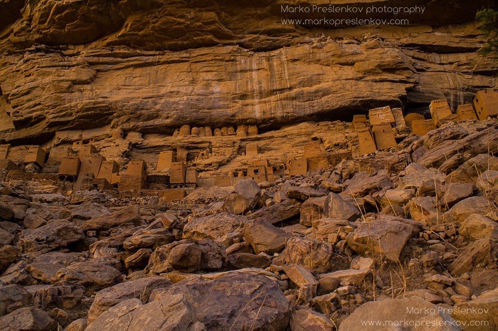 Tiny pre-Dogon houses above Ende village