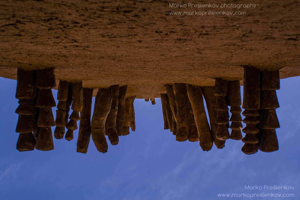 Upside-down Mosque wall in Kani Kombolé